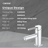 Vòi lavabo chậu rửa mặt Caesar B460CU nóng lạnh kèm nút xả nhấn