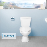 Bồn cầu 2 khối INAX C-117VAN xả gạt nắp êm (C117VAN)