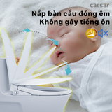 Bồn Cầu 1 khối CAESAR C1395F Nắp Rửa Điện Tử TAF710H
