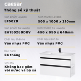 Lavabo tủ Caesar LF5028 + EH15028DDRV