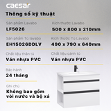Lavabo tủ Caesar LF5026 + EH15026DDLV