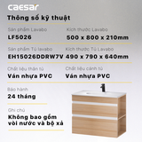 Lavabo tủ Caesar LF5026 + EH15026DDRW7V