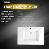 Chậu Rửa Lavabo Dương Bàn CAESAR LF5032