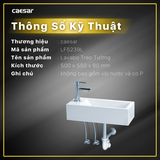 Lavabo Caesar LF5239L Treo Tường - Đặt Bàn