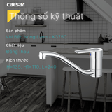 Vòi chậu rửa chén nóng lạnh Caesar K375C