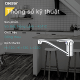 Vòi chậu rửa chén Caesar K511C nóng lạnh