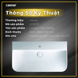Lavabo chậu rửa mặt Caesar LF5376 treo tường