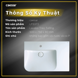 Lavabo chậu rửa mặt Caesar LF5372 treo tường