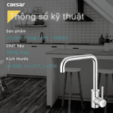 Vòi chậu rửa chén Caesar K685C nóng lạnh