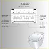 Bồn cầu điện tử Caesar CA1380H