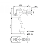 Xả tiểu American Standard WF-9802