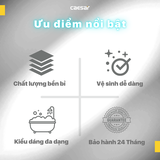 Bồn tắm góc Caesar MT5120A loại xây - có massage dài 1m2