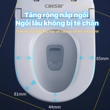Bồn Cầu 1 khối CAESAR C1394F Nắp Rửa Điện Tử TAF710H