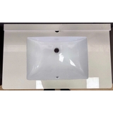 Bộ Lavabo bàn đá bo góc CABG-028 gương led 80cm