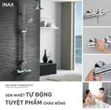 Cây sen tắm đứng nóng lạnh INAX BFV-3415T-9C tự động tay sen đa chức năng (BFV3415T9C)