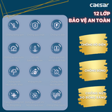 Bồn Cầu 1 khối CAESAR C1394F Nắp Rửa Điện Tử TAF710H