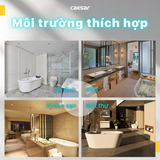 Bồn tắm góc Caesar MT5120A loại xây - có massage dài 1m2