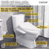 Bồn cầu 2 khối CD1320 nắp rửa điện tử TAF400H