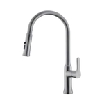 Vòi chậu rửa chén Luxta L-3219E nóng lạnh dây rút  inox 304