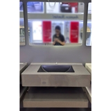 Bộ Lavabo bàn đá bo góc CABG-034B gương led 80cm