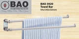 Thanh treo khăn Inox Bao BN 3920 - Phụ kiện nhà vệ sinh, nhà tắm