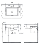 Chậu Lavabo TOTO LW1555BA#XW Âm Bàn