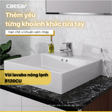 Vòi lavabo chậu rửa mặt Caesar B120CU nóng lạnh xả nhấn