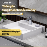 Vòi lavabo chậu rửa mặt Caesar B770CU nóng lạnh kèm nút xả nhấn