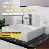 Vòi lavabo chậu rửa mặt Caesar B550CU nóng lạnh kèm nút xả nhấn