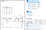 Bản vẽ kỹ thuật Lavabo chậu rửa mặt Toto LT4715MTG19 đặt bàn: