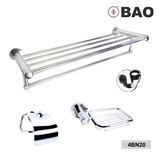 Bộ phụ kiện Inox Bao 4BN20 (có bán lẻ) - Phụ kiện nhà vệ sinh, nhà tắm