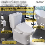 Bồn cầu 2 khối CD1341 nắp rửa điện tử TAF400H