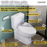 Bồn cầu 2 khối CD1340 nắp rửa điện tử TAF610H