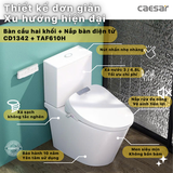 Bồn cầu 2 khối CD1342 nắp rửa điện tử TAF610H