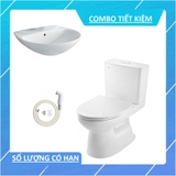 Combo Bồn cầu INAX C-514VAN + Lavabo treo tường INAX L-285V + Vòi xịt CFV-102A