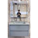 Bộ Lavabo tủ HN07 ngang 80 cm gương hộp led
