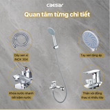 Vòi sen tắm nóng lạnh Caesar S493C