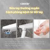 Vòi Lavabo Caesar B390CWU Màu Trắng Nóng Lạnh