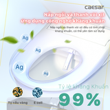 Bồn Cầu 1 khối CAESAR C1395F Nắp Rửa Điện Tử TAF710H