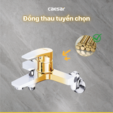 Vòi Hoa Sen CAESAR S393CW Màu Trắng Tay Sen Massage Nóng Lạnh