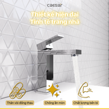 Vòi lavabo chậu rửa mặt Caesar B840CU nóng lạnh kèm nút xả nhấn