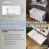 Chậu Rửa Lavabo Dương Bàn CAESAR LF5386