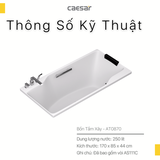 Bồn tắm dài Caesar AT0870 dài 1m7 loại xây