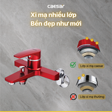 Vòi Sen CAESAR S393CR Màu Đỏ Tay Sen Massage Nóng Lạnh