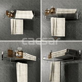 Giá treo khăn Caesar ST834V 2 tầng
