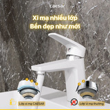 Vòi Lavabo Caesar B390CWU Màu Trắng Nóng Lạnh