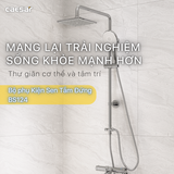 Thân cây sen tắm đứng nóng lạnh Caesar BS124
