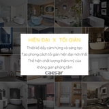 Hộp đựng giấy vệ sinh đôi có kệ Caesar Q6304B màu đen