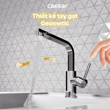 Vòi lavabo chậu rửa mặt Caesar B750CU nóng lạnh kèm nút xả nhấn