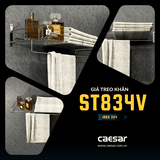 Giá treo khăn Caesar ST834V 2 tầng